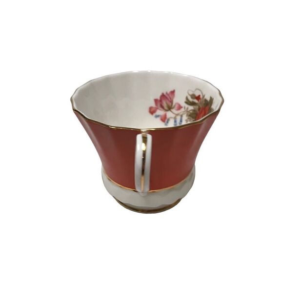 Ansley Floral Bone China Teacup and Saucer - Picture 6 of 11